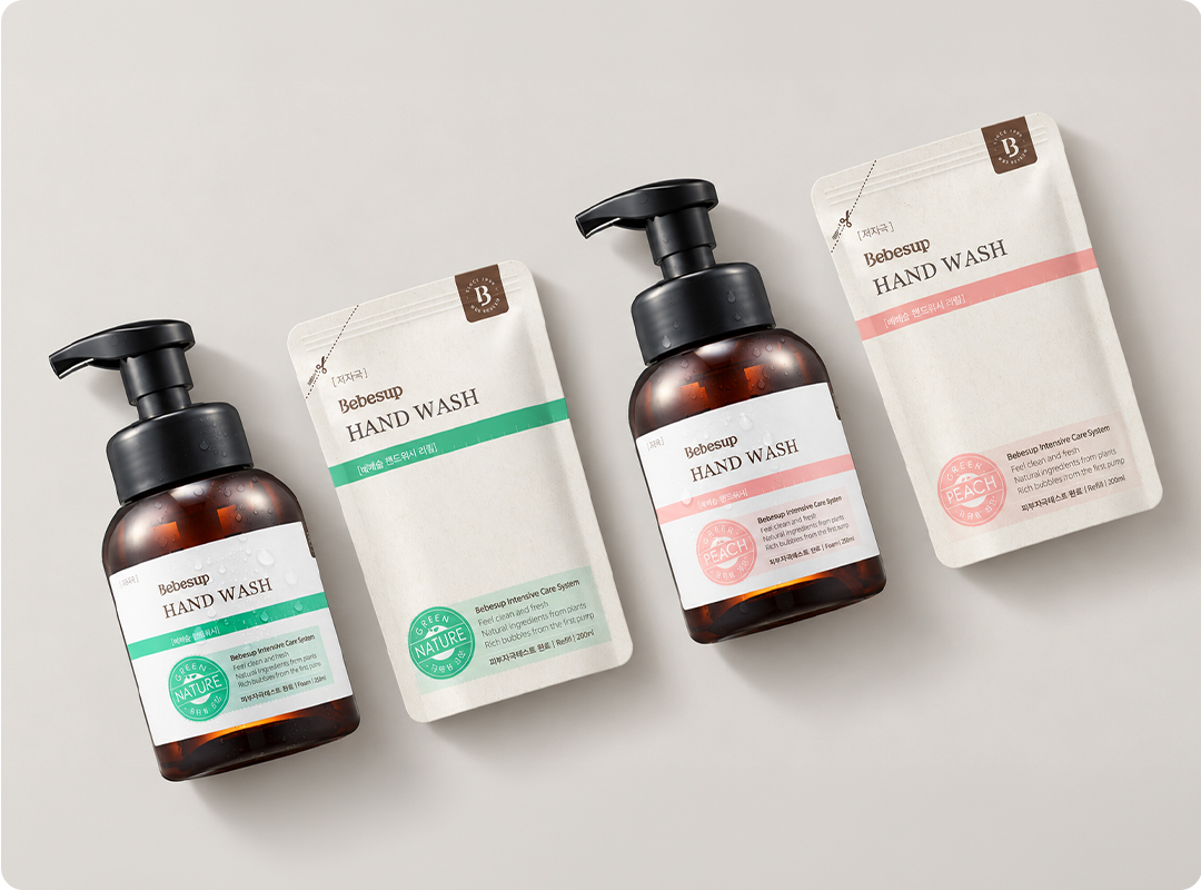 BEBESUP / HAND WASH PACKAGE DESIGN — 01