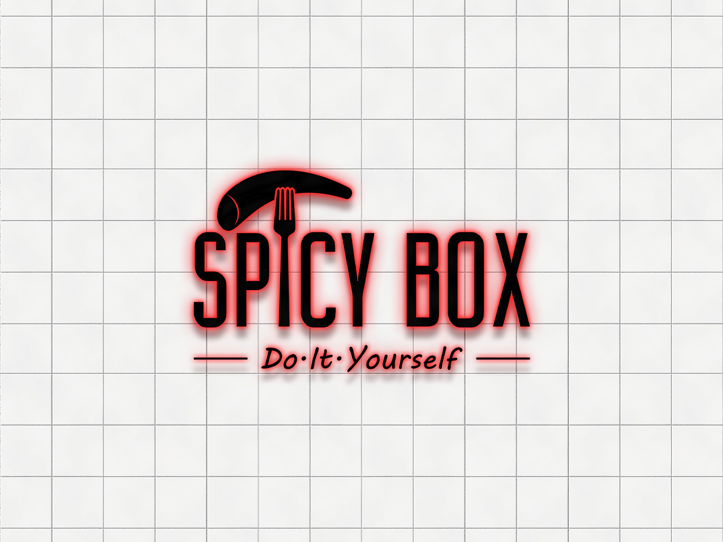 SPICY BOX 로고 적용 이미지